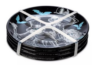 Disney Parks Haunted Mansion Hitchhiking Ghosts Appetizer Plate Set New With Tag