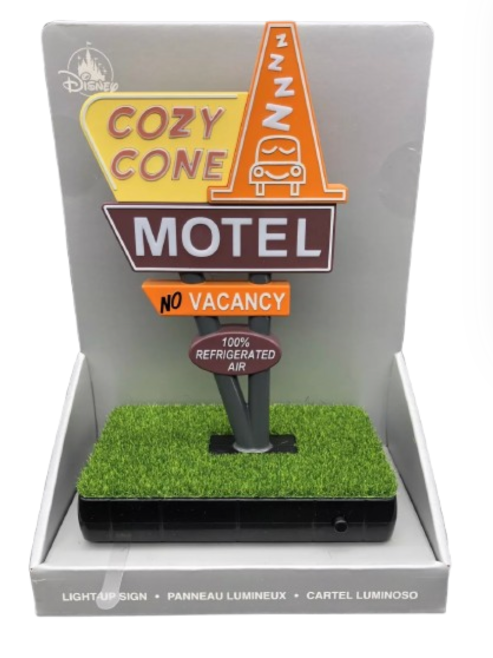 Disney Parks Cars Land Radiator Springs Cozy Cone Light Up Motel Sign Pixar
