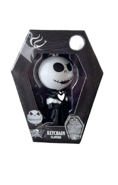 Disney 30th The Nightmare Before Christmas Jack Rubber 3D Keychain New with Box