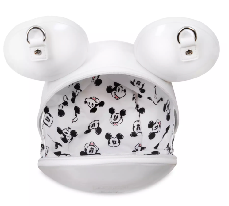 Disney Parks Mickey Mouse Molded Loungefly Crossbody Bag – White New W Tag