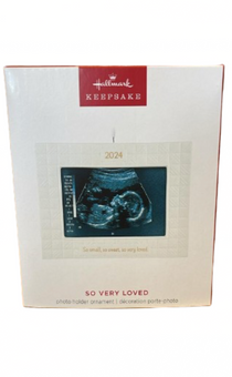 Hallmark 2024 So Very Loved Porcelain Photo Frame Christmas Ornament New Box