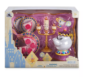 Disney Belle ''Be Our Guest'' Singing Tea Cart Play Set Beauty and the Beast New