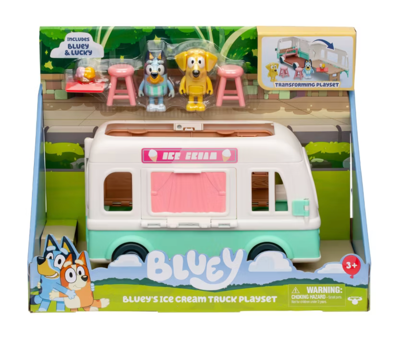 Bluey Ice Cream Truck Playset Toy New With Tag