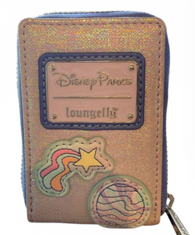 Disney Parks Loungefly Lilo & Stitch Card Zip Wallet New With Tag