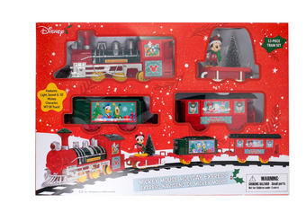 Disney Mickey Mouse 12 Piece Holiday Christmas Express Train Set Ruz New