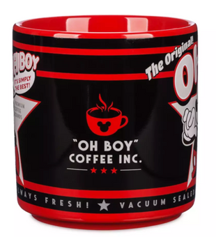 Disney Parks Mickey Mouse ''Oh Boy!'' Coffee Mug New With Tag