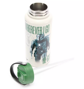 Disney Parks Mandalorian Grogu Stainless Steel Water Bottle Star Wars New W Tag
