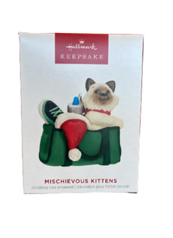Hallmark 2023 Keepsake Mischievous Kittens Christmas Ornament New with Box