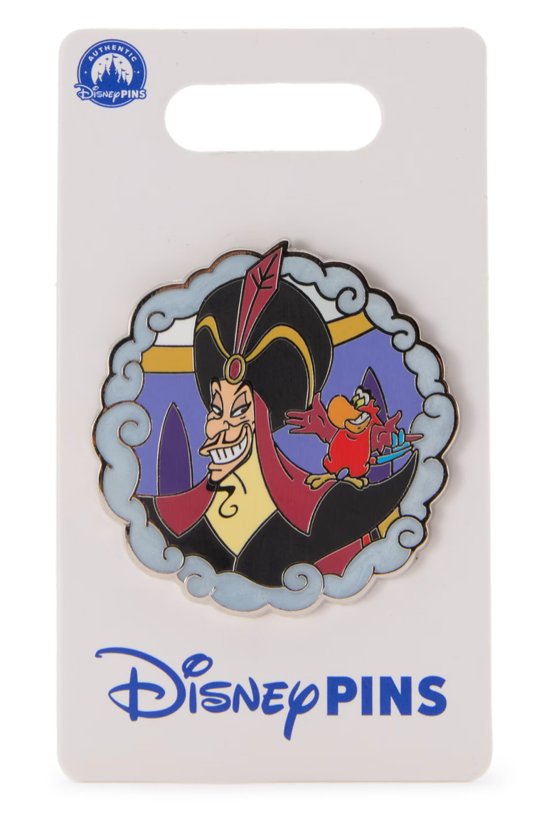 Disney Parks Jafar and Iago Villains Aladdin Pin New With Card