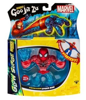 Heroes of Goo Jit Zu Marvel Spider-Man Glow Surge Figure Toy New With Box