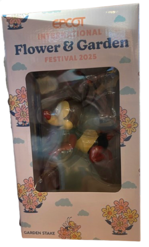 Disney Parks Spike the Bee Garden Stake EPCOT Flower Garden New With Tag