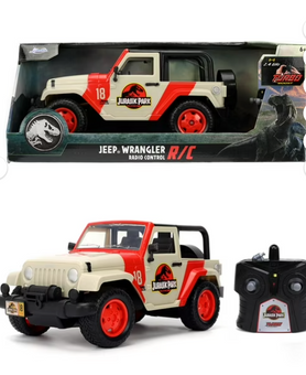 Jada Jurassic World RC 1992 Jeep Wrangler Turbo Function, Precision Controls NEW