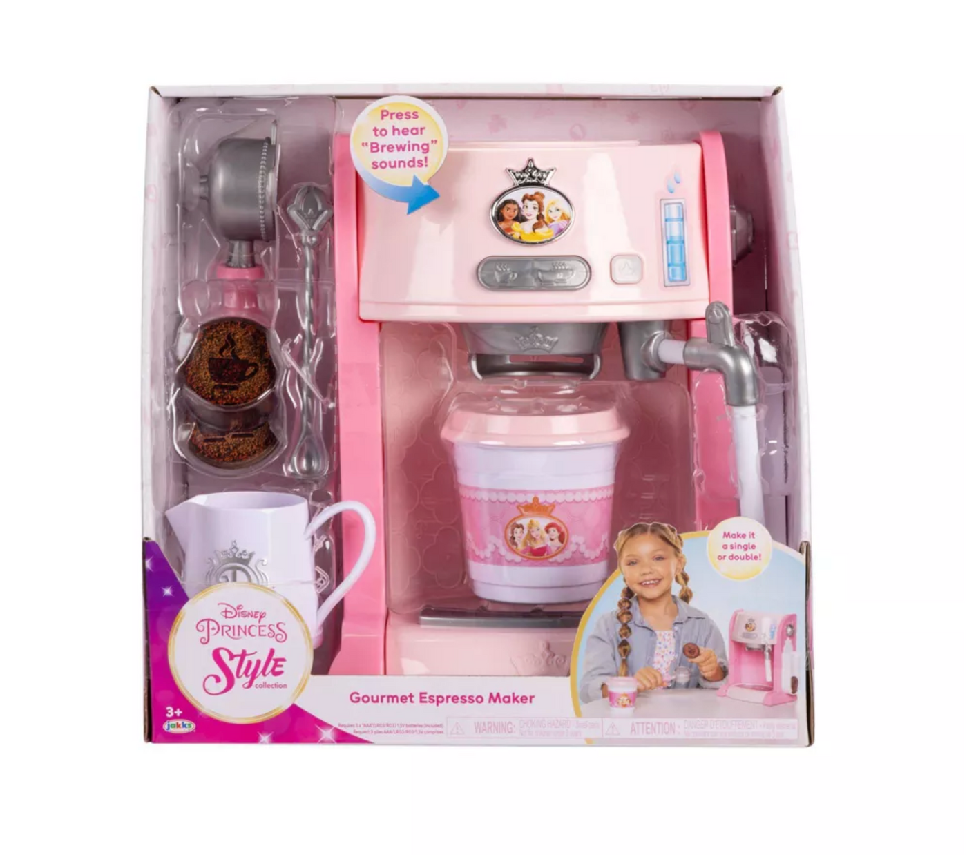 Disney Princess Style Collection Espresso Coffee Maker Toy New with Box