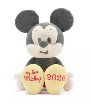 Disney Parks Mickey Mouse ''My First Mickey 2026'' Plush Baby 13'' New With Tag