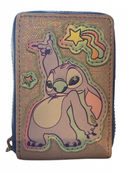 Disney Parks Loungefly Lilo & Stitch Card Zip Wallet New With Tag