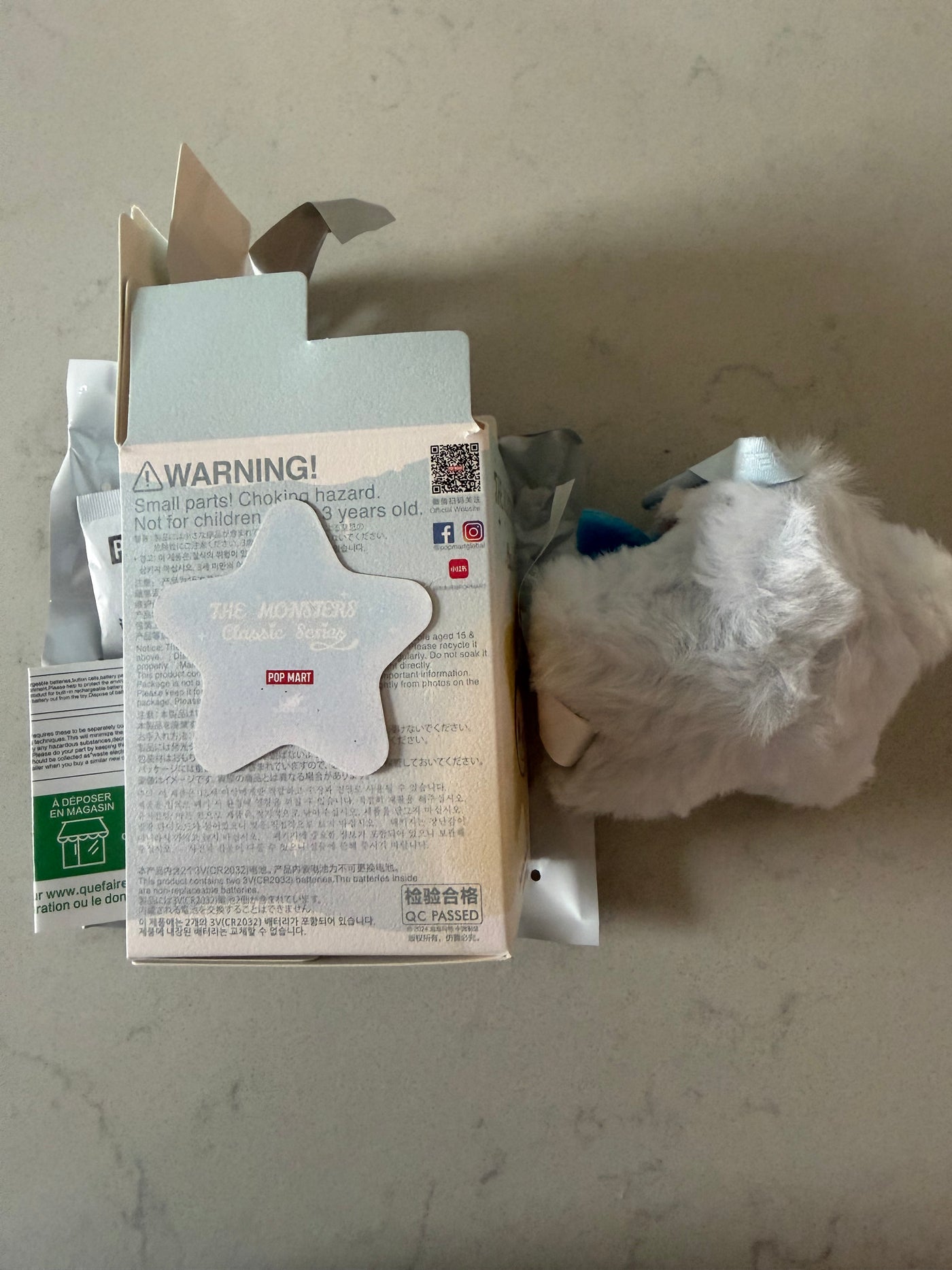 Pop Mart Labubu The Monsters Classic Sparkly Pendant Pippo Plush USA SELLER New