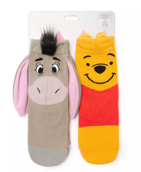 Disney Parks Winnie the Pooh and Pals Sock Set for Kids Eeyore Piglet New W Tag