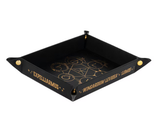 Universal Studios Harry Potter Magical Spells Collapsible LeatherTray New W Tag