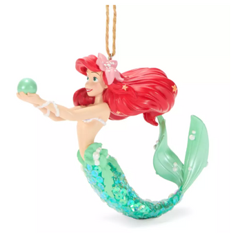 Disney Parks Ariel Figural The Little Mermaid Christmas Ornament New With Tag