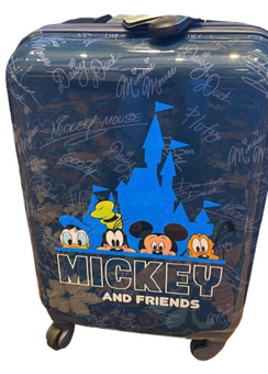 Disney Parks Mickey Mouse & Friends Signature Black Luggage Small New With Tag
