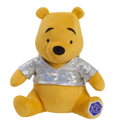 Disney Disney 100 Celebration Platinum Accents Winnie the Pooh Plush New w Tag