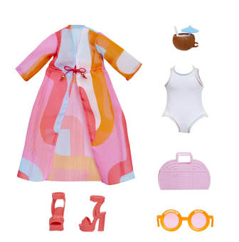 Rainbow High Fashion Pack Pool Theme Includes One Full Pool Outfit Shoes