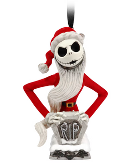 Disney Parks Jack Skellington Festive Hanging Christmas Ornament New with Tag