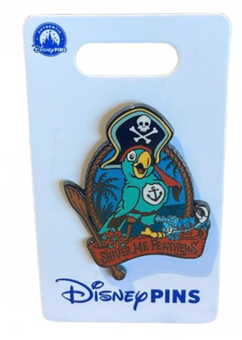 Disney Parks Shiver Me Feathers Peg-Leg Pete Pirates Caribbean Pin New With Card