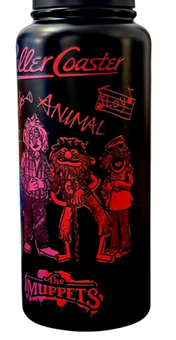 Disney Parks Rock n Roller Coaster Muppets Water Bottle Signature Band Kermit