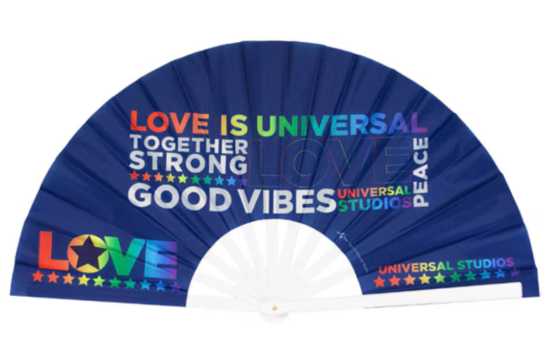 Universal Studios Love Is Universal Folding Hand Fan New With Tag – I ...