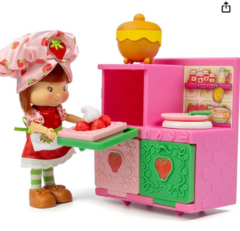 TLSToy Strawberry Shortcake Berry 5.5" Doll & Bake Shoppe Playset 32pc. NEW+BOX