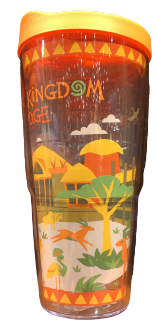 Disney Parks Animal Kingdom Lodge Travel Tumbler With Lid New With Tag