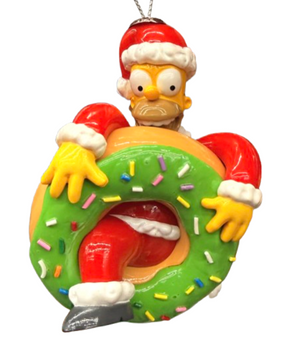 The Simpsons Holiday Homer Lard Lad Donuts Christmas Ornament New With Tag