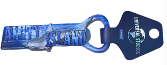 Universal Studios Jaws Shark Amity Island Bottle Opener New with Tag