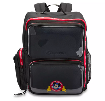 Disney Parks Mickey Mouse Pin Trading Backpack Bag Black New with Tag