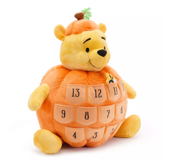 Disney Parks Happy Halloween Winnie the Pooh Pumpkin Plush Countdown Calendar