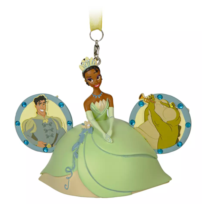 Disney Parks Tiana Sketchbook Ear Hat Christmas Ornament New With Tag