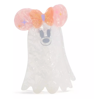 Disney Parks Halloween Minnie Cutie Ghost Hair Clip New with Tag