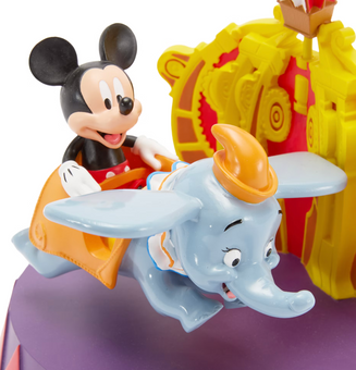 Disney Parks Mickey Mouse on Dumbo the Flying Elephant Mini Figure New