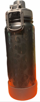 Disney Parks Animal Kingdom Print Black Bottle Water New with Tag