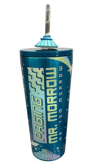 Disney Parks TomorrowLand Paging Mr. Morrow Stainless Tumbler New With Tag