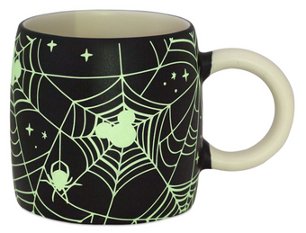 Hallmark Disney Mickey Mouse Spiderweb Glow-in-the-Dark Mug, 17.5 oz. New W Tag