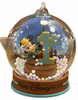 Disney Parks Mickey Mouse 1st Glass Globe Christmas Ornament New with Tag