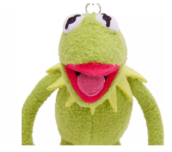 Disney Parks The Muppets Kermit the Frog Plush Keychain Bag Charm New with Tag