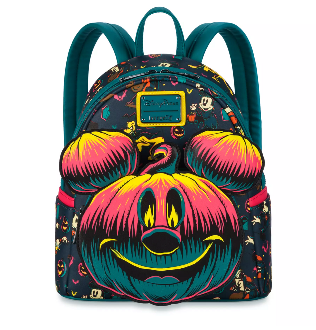 Disney Parks Halloween 2023 Mickey Pumpkin Glows in the Dark Loungefly – I Love Characters
