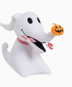 Disney The Nightmare Before Christmas Zero Holiday Plush with Candy Cane New