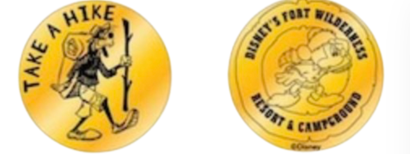 Disney Ft. Wilderness Campground Goofy Hiking Collectible Coin Medallion New