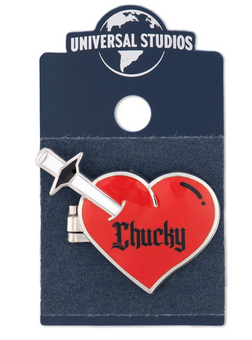 Universal Studios Chucky Loungefly Heart Locket Pin New With Card
