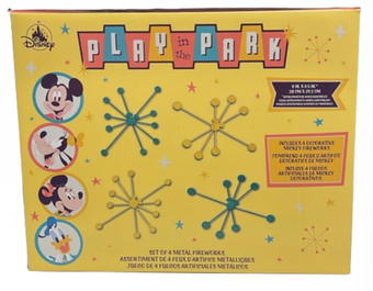 Disney Parks ‘Play in the Park’ Mickey Mouse Metal Fireworks Set New with Box