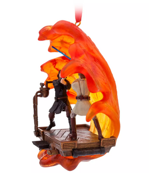 Disney Sketchbook Star Wars Anakin Skywalker and Obi-Wan Kenobi Ornament New